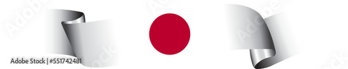 Free Download 3D Flag of Japan on ribbon. - GFXLoad
