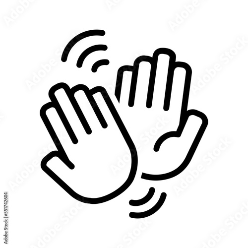 Black line icon for Meetup