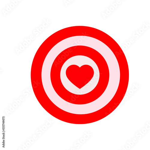 heart with target