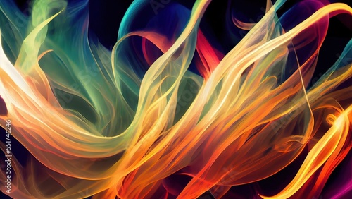 abstract fire colors background wallpaper. llustration art. Generative AI.
