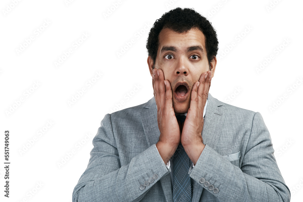 PNG studio shot of a businessman looking worried while standing against a grey background PNG studio shot of a businessman looking worried while standing against a grey background