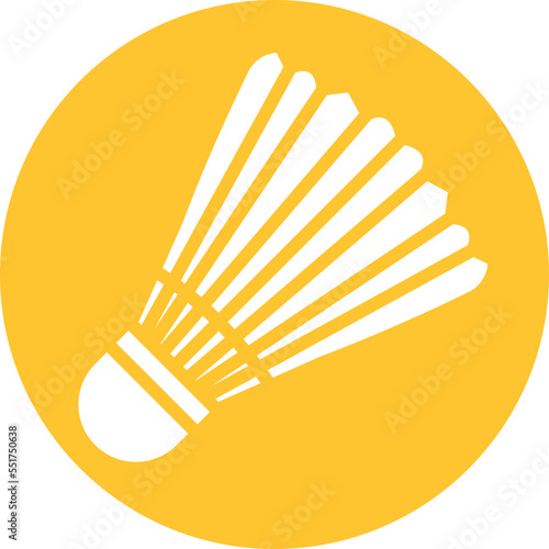 Shuttlecock Vector Icon
