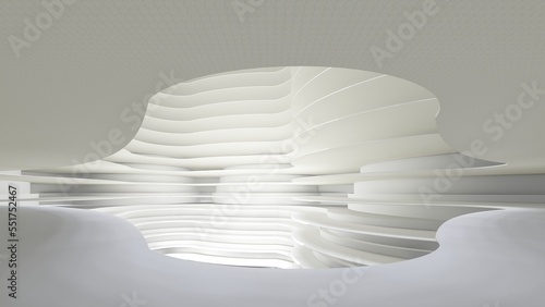 Photos Architecture background atrium of skyscraper interior 3d render