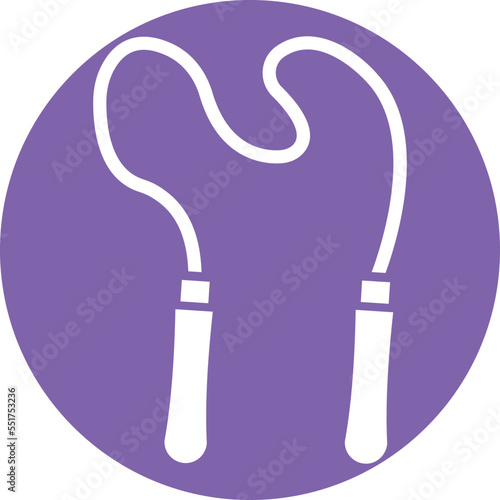 Jumping rope Vector Icon

