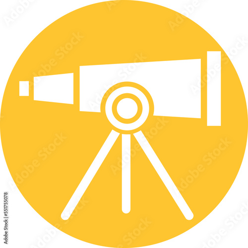 Telescope Vector Icon
