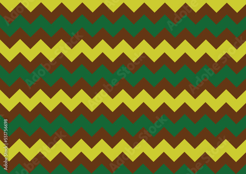 Chevron Pattern Abstract Background Vector Zigzag Pattern green yellow brown