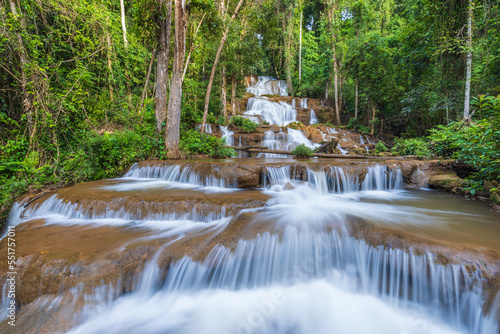 Pha Charoen Waterfall  Beautiful waterfall in tak  province  ThaiLand.