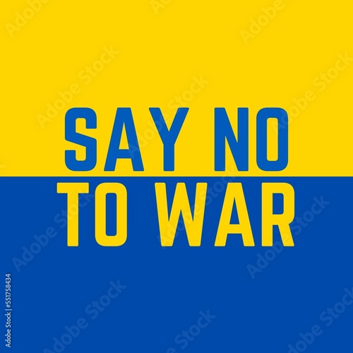 Say no to war, illustration  © Asfand