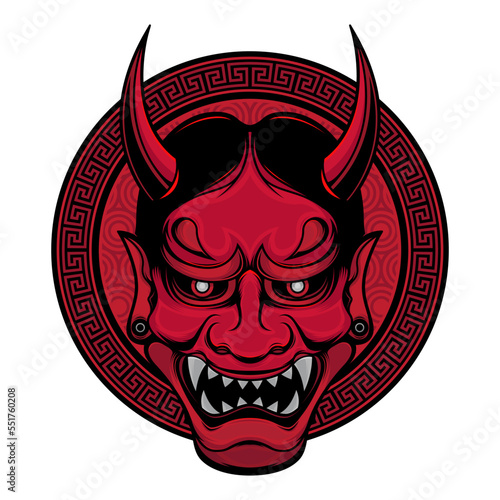 red hannya mask