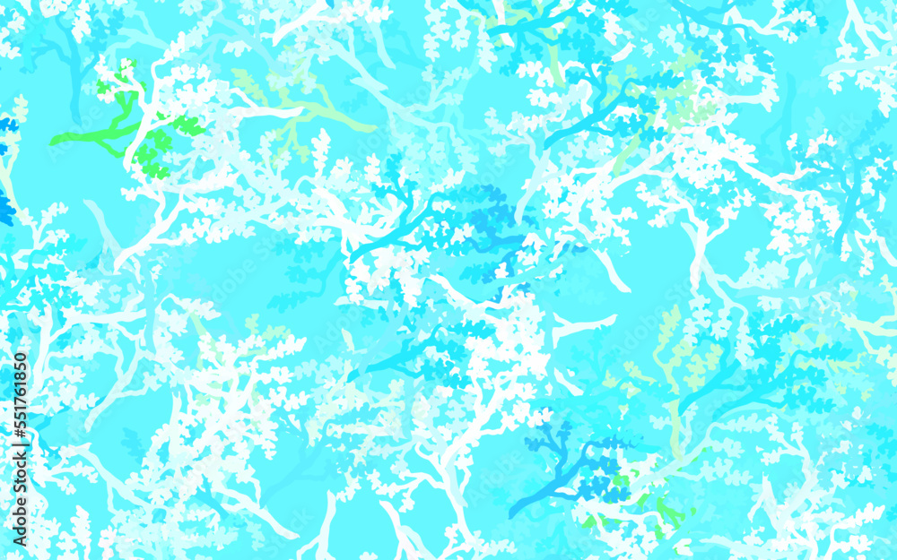 Light Blue, Green vector abstract pattern with leaves, branches. Light Blue, Green vector abstract pattern with leaves, branches.