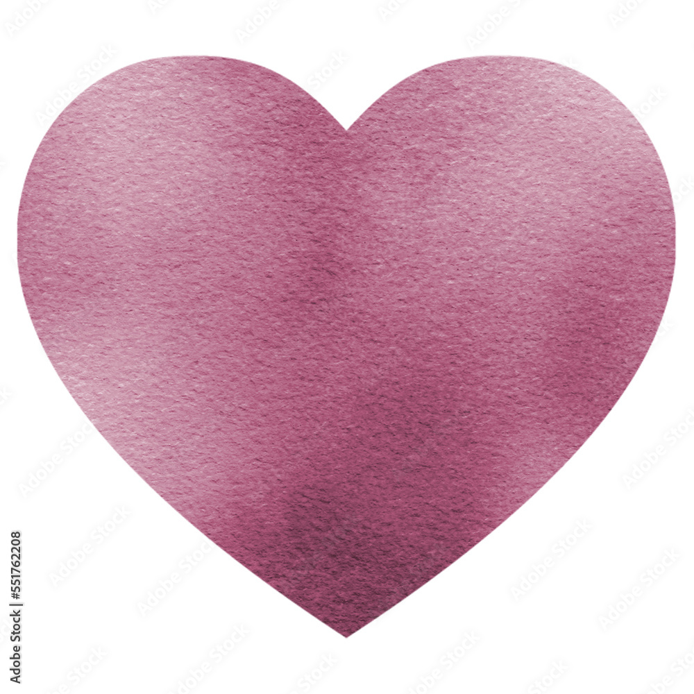 Heart Watercolor Shape