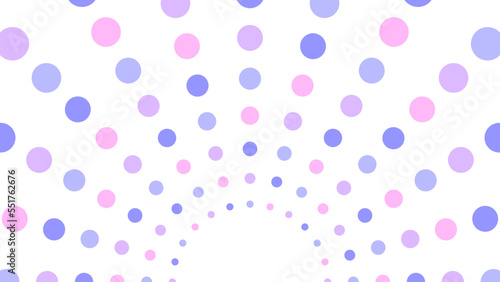 水玉の放射背景