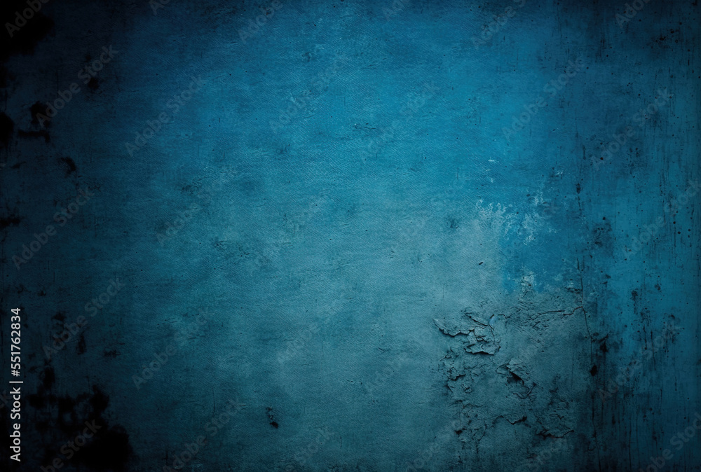 Obraz premium Beautifully aged grunge texture on a rough concrete wall. color gray. horizontal background with blue hues.. Generative AI