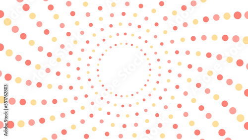 水玉の放射背景