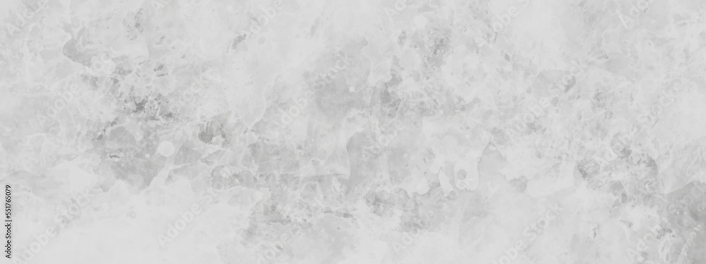 White watercolor background painting with cloudy distressed texture and marbled grunge, soft gray or silver vintage colors. beautiful white watercolor abstract marble background.