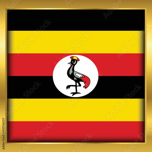 Free Download Flag of Uganda, Uganda flag Golden waving isolated vector illustration eps10. - GFXLoad