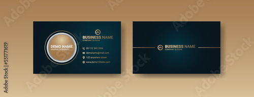 Professional and creative modern luxury business card template design