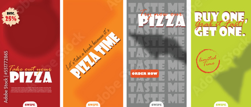 Pizza social media template