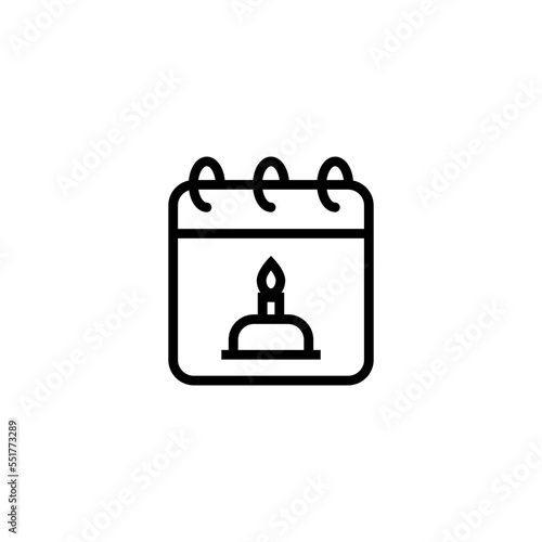 birth date icon vector design templates