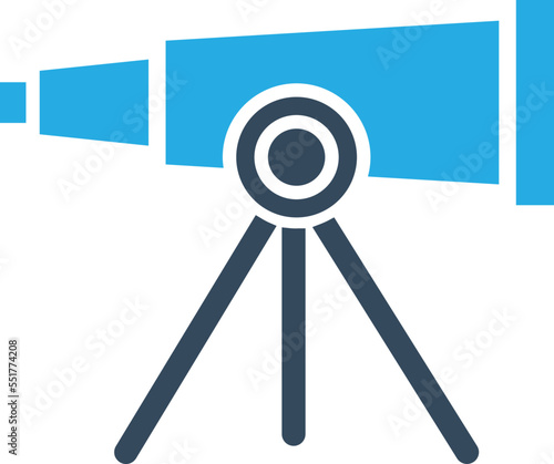 Telescope Vector Icon
