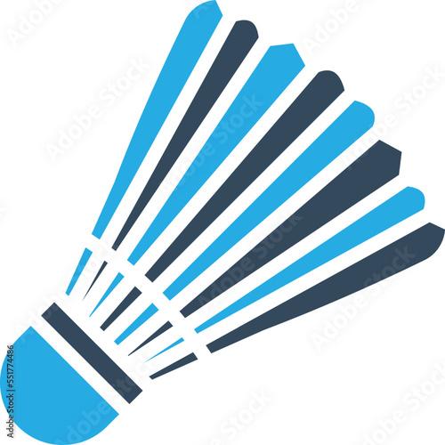 Shuttlecock Vector Icon
