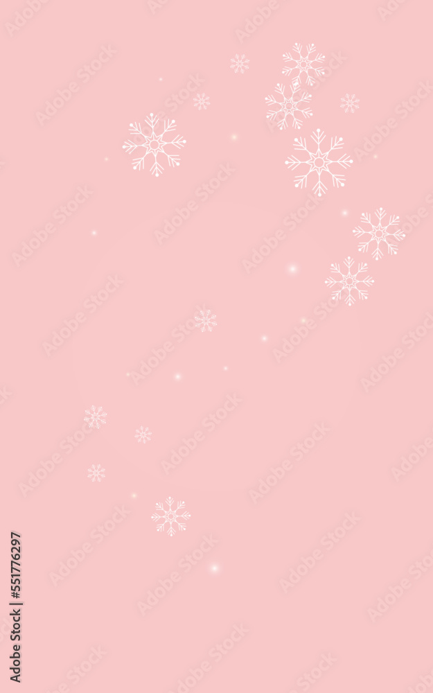 Golden Snowflake Vector Pink Background. Fantasy Golden Snowflake Vector Pink Background. Fantasy