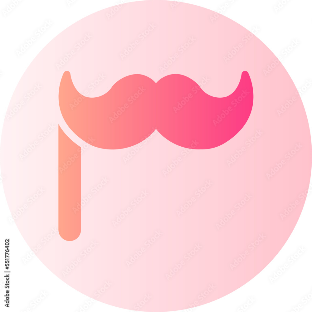 moustache gradient icon moustache gradient icon