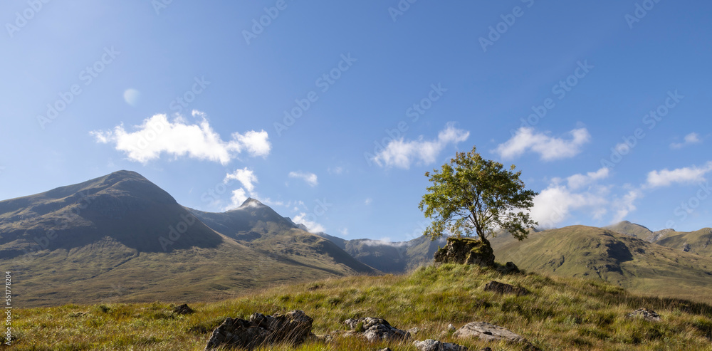 Highland scenery in Inverness, Glenmoriston, Scotland