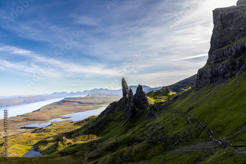 Old Man of Storr. The Storr is a rocky hill on the Trotternish peninsula of the Isle of Skye in Scotland.