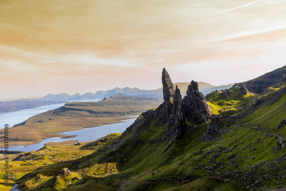 Old Man of Storr. The Storr is a rocky hill on the Trotternish peninsula of the Isle of Skye in Scotland.