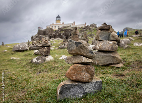 Obraz na płótnie neist point lighthouse on the isle of skye, scotland w salonie