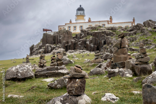 Obraz na płótnie neist point lighthouse on the isle of skye, scotland w salonie