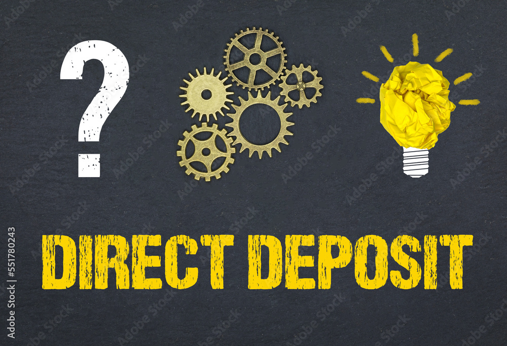 Obraz premium direct deposit