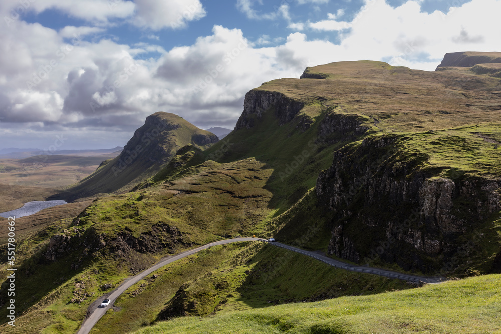 Quiraing is a geological formation on the Scottish Isle of Skye and a hiker's paradise