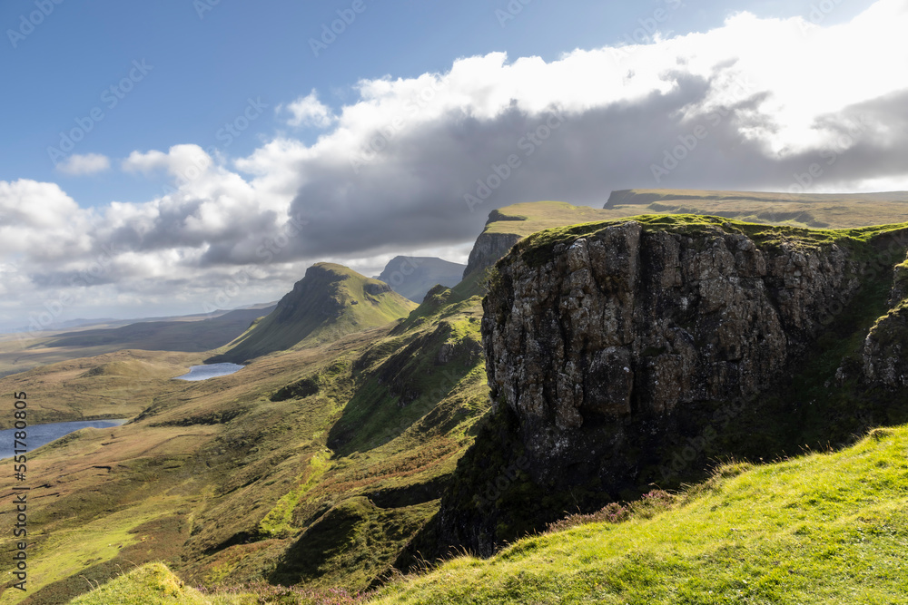 Quiraing is a geological formation on the Scottish Isle of Skye and a hiker's paradise