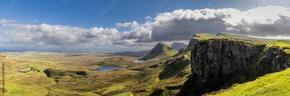 Quiraing is a geological formation on the Scottish Isle of Skye and a hiker's paradise