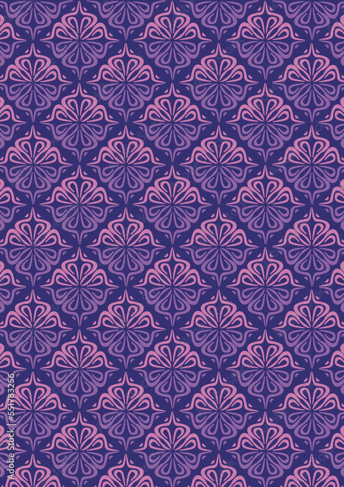 Seamless pattern in purple and dark blue Seamless pattern in purple and dark blue