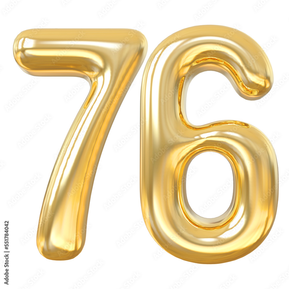 3d numbers 78 gold with generative AI 3d numbers 78 gold with generative AI