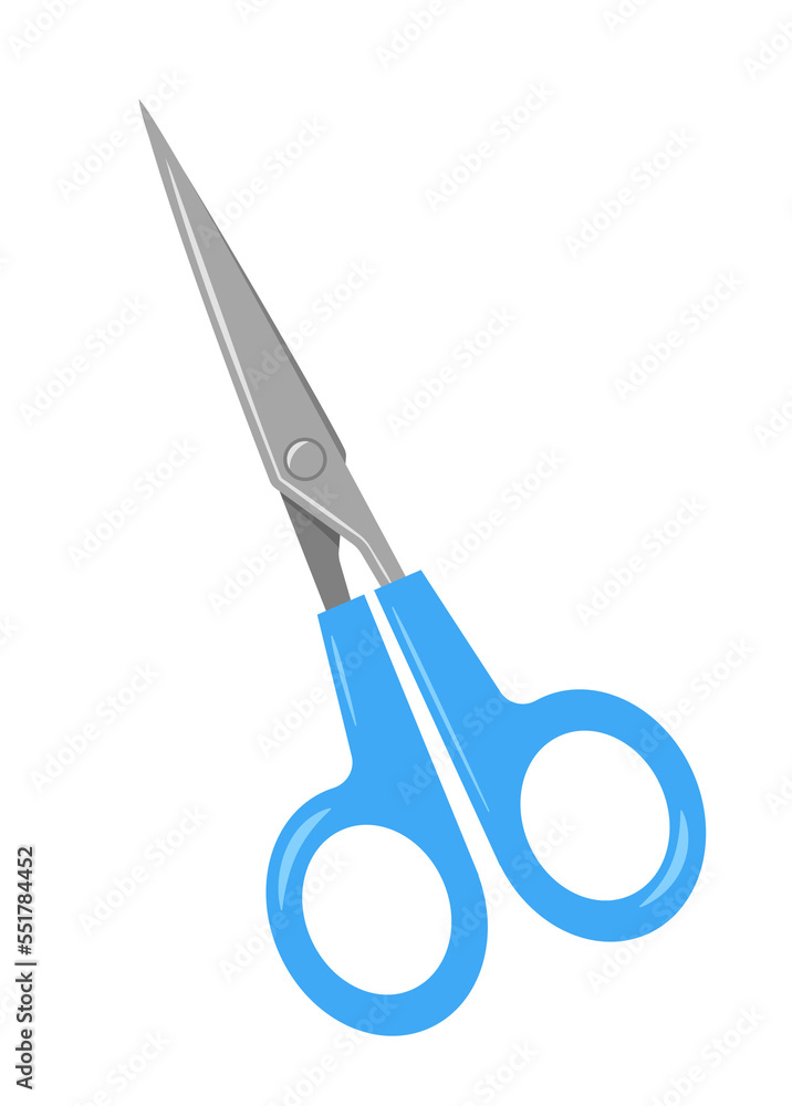 Scissors. Flat design.