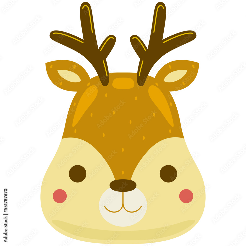 Christmas Deer in Vector Illustration Christmas Deer in Vector Illustration