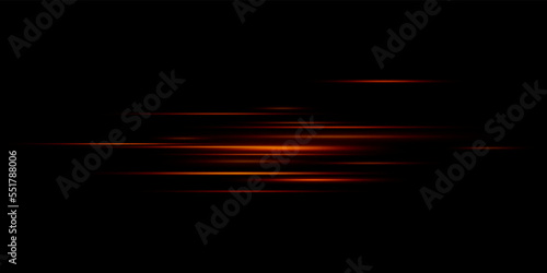 Light and stripes moving fast over dark background.