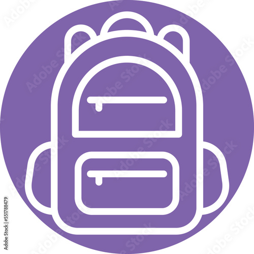 Study bag Vector Icon
