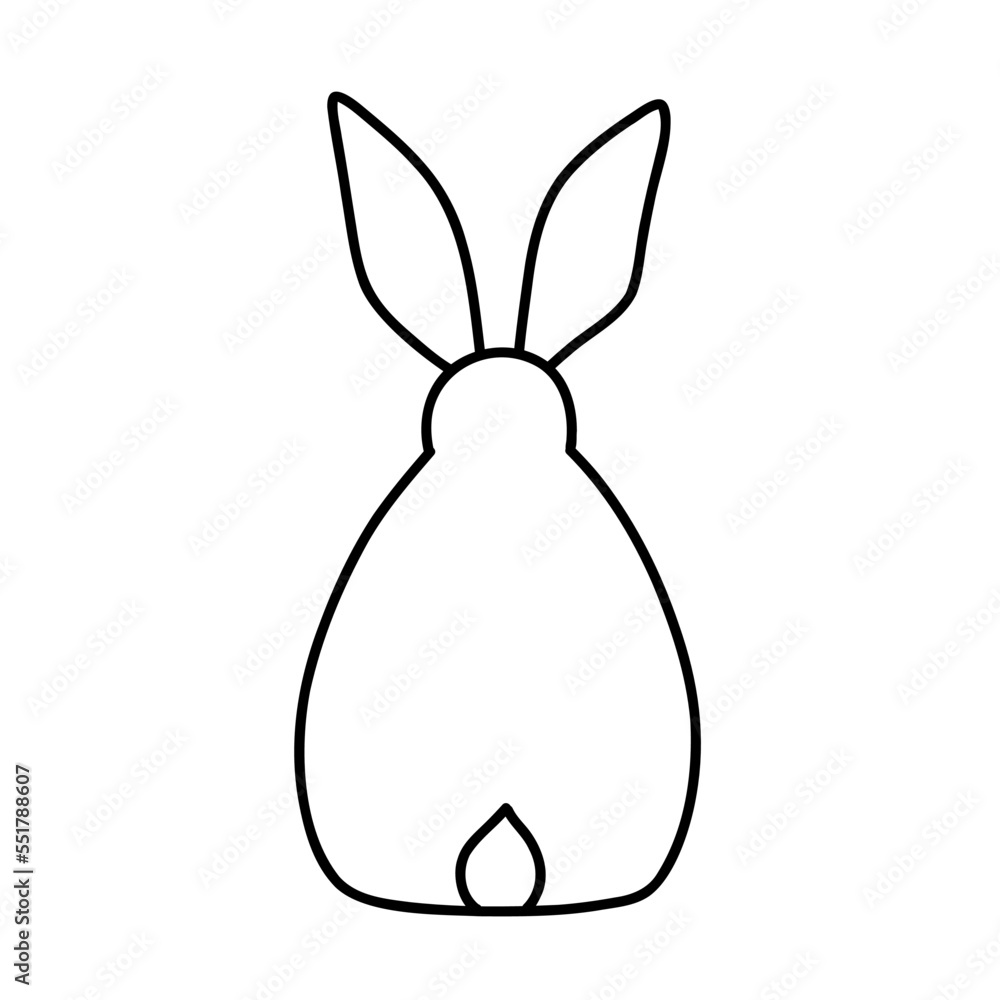 painted bunny for Chinese New Year and Easter, coloring book. painted bunny for Chinese New Year and Easter, coloring book.