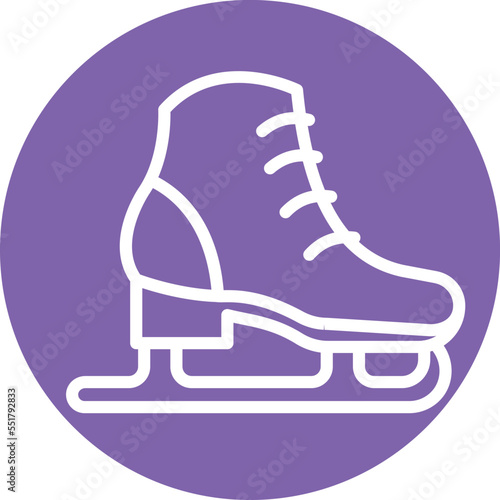 Ice Skating Vector Icon
