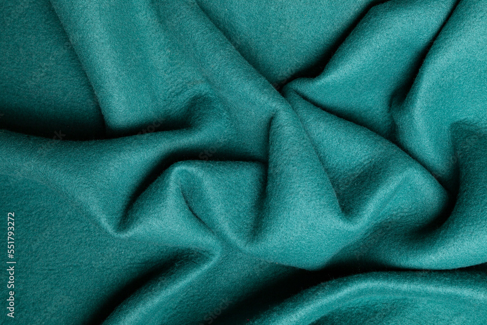 Obraz premium Cotton fabric with pleats and cotton.