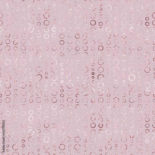 Beautiful background with circles. Marble with imitation rose gold. Gold seamless pattern. Modern stylish texture foil. Rose gold. Elegant design. Fashion wallpaper rose marble.Vector illustration