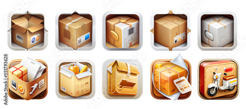 Delivery icon collection