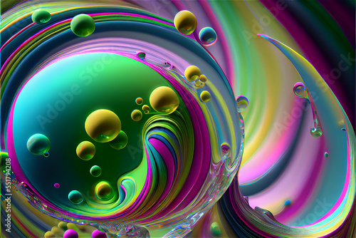 Colorful Bubble background