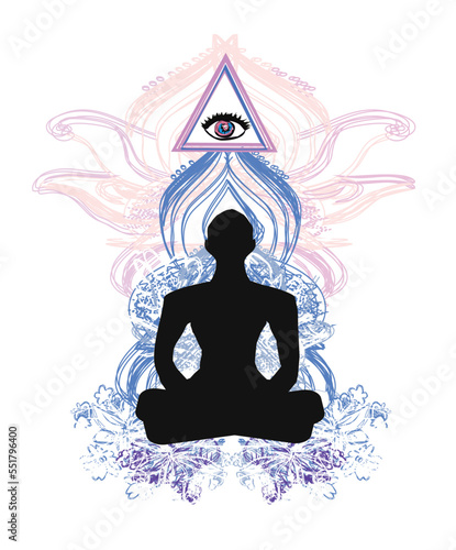 Man with third eye, psychic supernatural senses