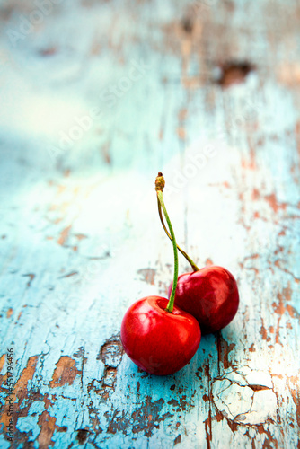 cherry on the table, summer fruits